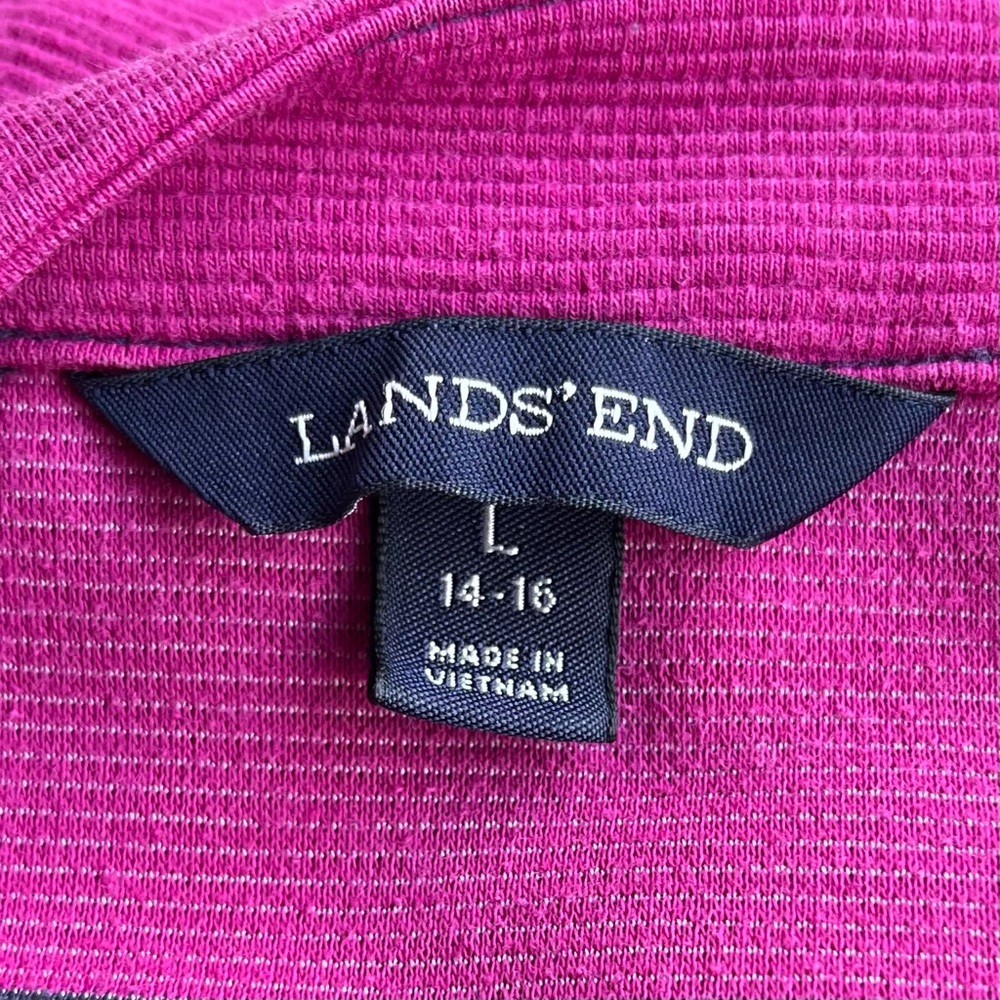 •Lands' End• Ribbed Ponte Knit Pullover Tunic - Size Large - Picture 2 of 6